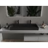 Mexen Ava lavabo sur comptoir en conglomérat 2/O 100 x 46 cm, noir - 23011072