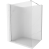 Mexen Kioto paroi de douche Walk-in 70 x 200 cm, rayures 8 mm, chrome - 800-070-101-01-09