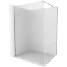 Mexen Kioto paroi de douche Walk-in 100 x 200 cm, rayures 8 mm, chrome - 800-100-101-01-09