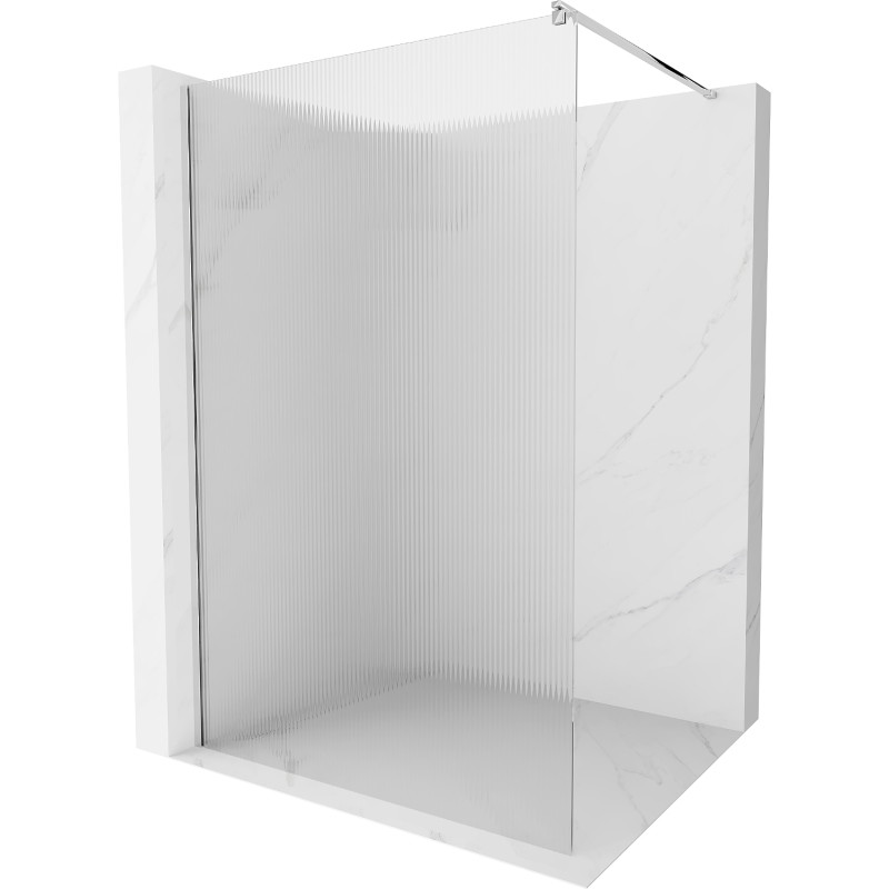 Mexen Kioto paroi de douche Walk-in 110 x 200 cm, motifs 8 mm, chrome - 800-110-101-01-09