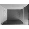 Mexen Kioto paroi de douche Walk-in 100 x 200 cm, rayures 8 mm, blanche - 800-100-101-20-09