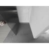 Mexen Kioto paroi de douche Walk-in 130 x 200 cm, rayures 8 mm, blanche - 800-130-101-20-09