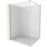 Mexen Kioto paroi de douche Walk-in 80 x 200 cm, strié 8 mm, or - 800-080-101-50-09
