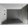 Mexen Kioto cloison de douche Walk-in 90 x 200 cm, rainures 8 mm, or - 800-090-101-50-09