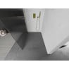 Mexen Kioto paroi de douche Walk-in 120 x 200 cm, stries 8 mm, or - 800-120-101-50-09
