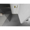 Mexen Kioto paroi de douche Walk-in 130 x 200 cm, stries 8 mm, or - 800-130-101-50-09