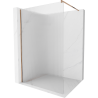Mexen Kioto paroi de douche Walk-in 80 x 200 cm, rayures 8 mm, or rose - 800-080-101-60-09