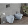 Mexen Rico cuvette wc sans rebord avec abattant à descente amortie slim, duroplast, gris-bleu mat - 30724069