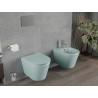 Mexen Rico cuvette de WC sans rebord avec abattant à descente amortie, slim, duroplast, vert mat clair - 30724048