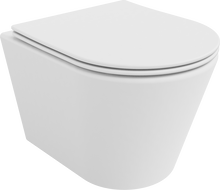 Mexen Rico bol de WC Rimless avec siège slim à fermeture lente, duroplast, Blanc mat - 30724001