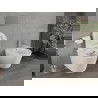 Mexen Rico bol de WC Rimless avec siège slim à fermeture lente, duroplast, Blanc mat - 30724001