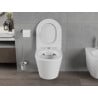 Mexen Rico bol de WC Rimless avec siège slim à fermeture lente, duroplast, Blanc mat - 30724001