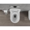 Mexen Rico bol de WC Rimless avec siège slim à fermeture lente, duroplast, Blanc mat - 30724001