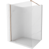 Paroi de douche Mexen Kioto 130 x 200 cm, rayures 8 mm, or rose - 800-130-101-60-09