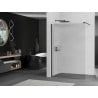 Paroi de douche Mexen Kioto 120 x 200 cm, stries 8 mm, noir - 800-120-101-70-09