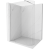 Mexen Kioto-R paroi de douche arrondie Walk-in 140 x 200 cm, transparent 8 mm, chrome - 800-140-101-01-06