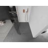 Mexen Kioto-R Paroi de douche arrondie Walk-in 130 x 200 cm, transparent 8 mm, or rose - 800-130-101-60-06