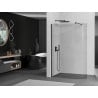 Mexen Kioto-R paroi de douche incurvée Walk-in 90 x 200 cm, transparent 8 mm, noir - 800-090-101-70-06