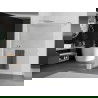 Mexen Kioto+ paroi de douche avec étagère Walk-in 70 x 200 cm, stries, chrome - 800-070-121-01-09