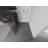 Mexen Kioto+ paroi de douche avec étagère Walk-in 100 x 200 cm, rayures, chrome - 800-100-121-01-09