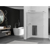Mexen Kioto+ paroi de douche avec étagère Walk-in 110 x 200 cm, rayures, chrome - 800-110-121-01-09