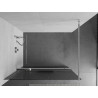 Mexen Kioto+ paroi de douche avec étagère Walk-in 110 x 200 cm, rayures, chrome - 800-110-121-01-09