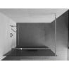 Mexen Kioto+ paroi de douche avec étagère Walk-in 120 x 200 cm, rayures, chrome - 800-120-121-01-09