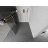 Mexen Kioto+ paroi de douche avec étagère Walk-in 130 x 200 cm, stries, or - 800-130-121-50-09