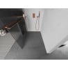 Mexen Kioto+ panneau de douche avec étagère Walk-in 80 x 200 cm, rayures, or rose - 800-080-121-60-09