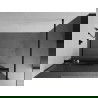 Mexen Kioto+ paroi de douche avec étagère Walk-in 90 x 200 cm, rayée, noire - 800-090-121-70-09