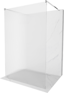 Mexen Kioto paroi de douche autoportante 100 x 200 cm, stries 8 mm, chrome - 800-100-002-01-09