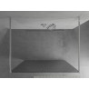 Mexen Kioto paroi de douche autoportante 100 x 200 cm, stries 8 mm, chrome - 800-100-002-01-09