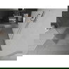 Mexen Kioto paroi de douche autoportante 130 x 200 cm, rayures 8 mm, Chrome - 800-130-002-01-09