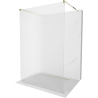 Mexen Kioto paroi de douche autoportante 120 x 200 cm, rayures 8 mm, or - 800-120-002-50-09