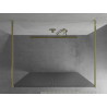 Mexen Kioto paroi de douche autoportante 130 x 200 cm, rayures 8 mm, or - 800-130-002-50-09