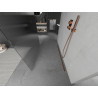 Mexen Kioto paroi de douche autoportante 100 x 200 cm, stries 8 mm, or rose - 800-100-002-60-09