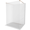 Mexen Kioto paroi de douche autoportante 120 x 200 cm, rainures 8 mm, or rose - 800-120-002-60-09