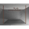 Mexen Kioto paroi de douche autoportante 120 x 200 cm, rainures 8 mm, or rose - 800-120-002-60-09