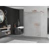 Mexen Kioto paroi de douche autoportante 120 x 200 cm, rainures 8 mm, or rose - 800-120-002-60-09