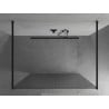 Mexen Kioto cloison de douche autoportante 110 x 200 cm, rayures 8 mm, noir - 800-110-002-70-09