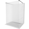 Mexen Kioto paroi de douche autoportante 120 x 200 cm, rayures 8 mm, Noir - 800-120-002-70-09
