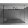 Mexen Kioto paroi de douche autoportante 140 x 200 cm, rainurée 8 mm, noire - 800-140-002-70-09