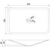 Mexen Esper lavabo de comptoir en conglomérat 60 x 38 cm, Blanc - 23036001