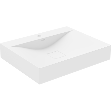 Mexen Poli lavabo de comptoir en conglomérat 60 x 48 cm, Blanc - 23026001