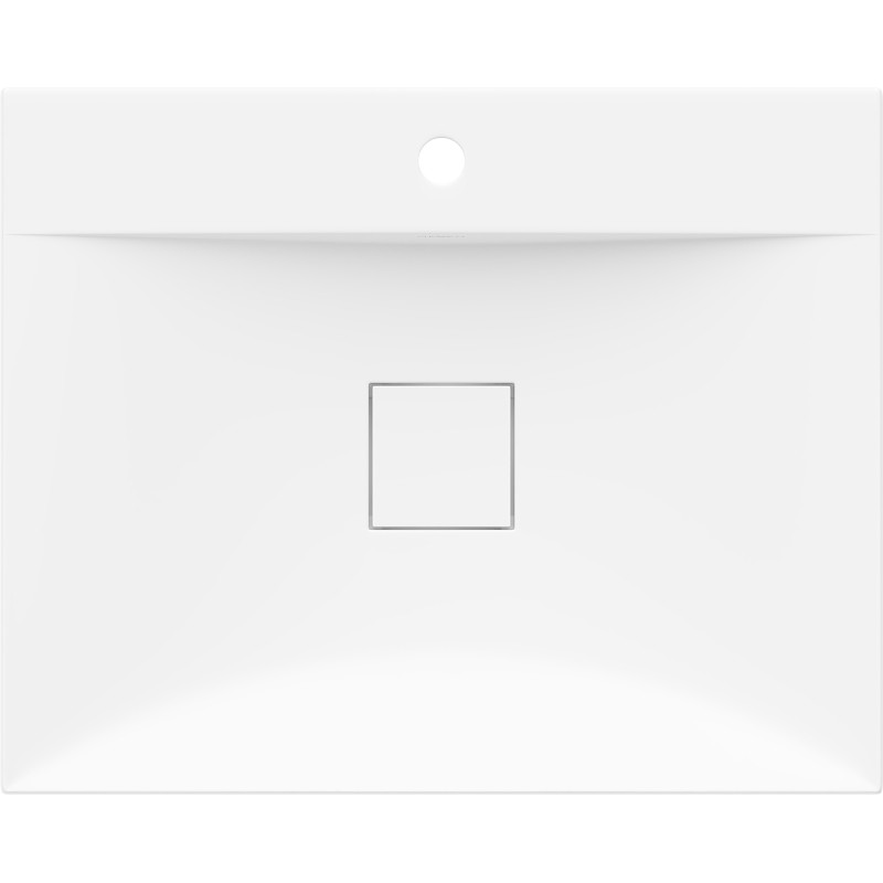 Mexen Poli lavabo à poser en composite 1/O 60 x 48 cm, blanc - 23026001