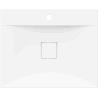 Mexen Poli lavabo à poser en conglomérat 1/O 60 x 48 cm, blanc - 23026001