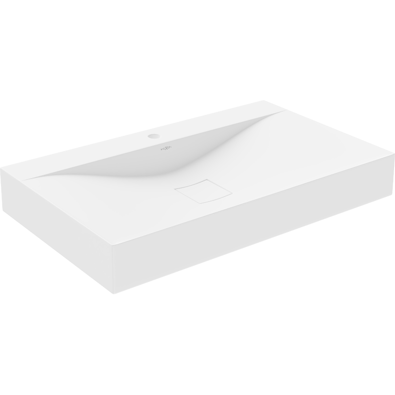 Mexen Poli lavabo de comptoir en conglomérat 80 x 48 cm, Blanc - 23028001