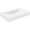 Mexen Poli lavabo à poser en conglomérat 1/O 80 x 48 cm, blanc - 23028001