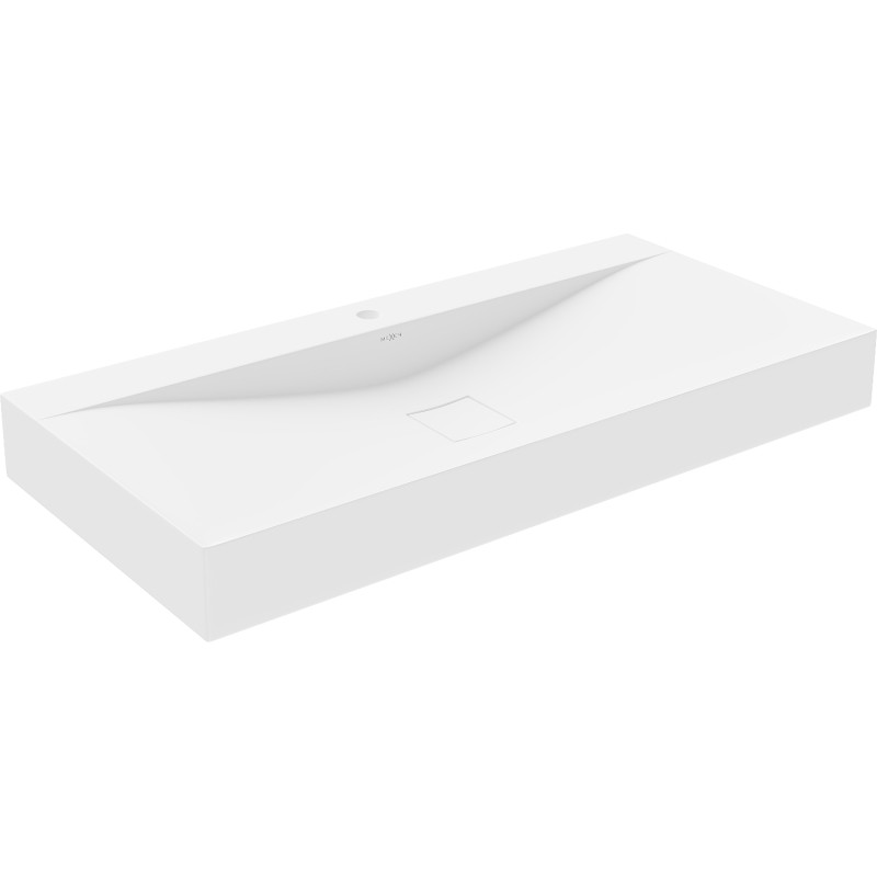 Mexen Poli lavabo sur plan en conglomérat 1 / O 100 x 48 cm, blanc - 23021001