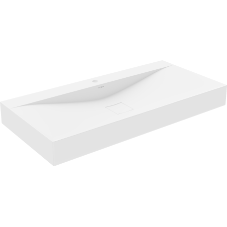 Mexen Poli lavabo de comptoir en conglomérat 100 x 48 cm, Blanc - 23021001